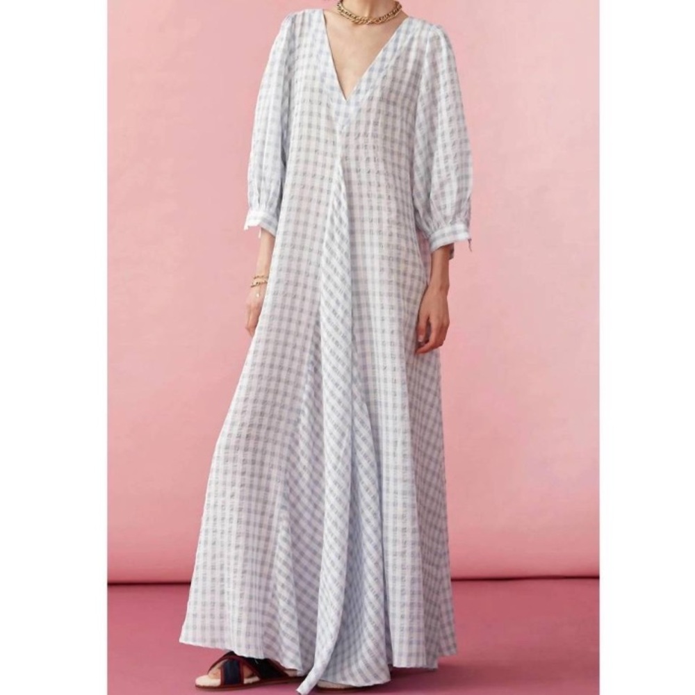 Blanca Fennie Dress in Blue Check